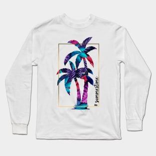 Summertime. Palm Long Sleeve T-Shirt